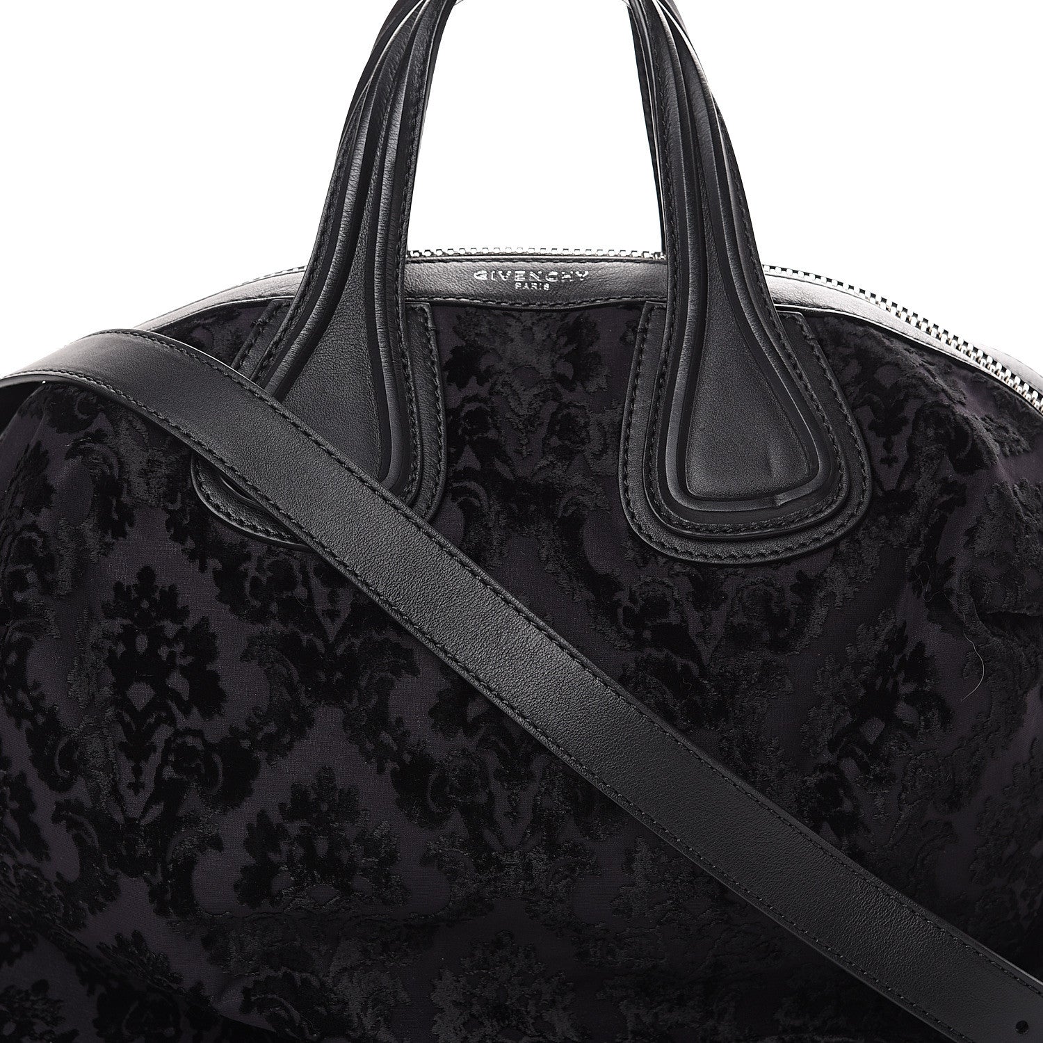 Givenchy Calfskin Velvet Devore Medium Nightingale Black 7 of 11