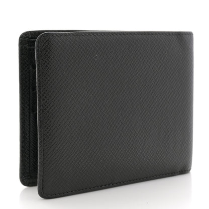 Louis Vuitton Taiga Compact Bi-Fold Wallet Black 3 of 8
