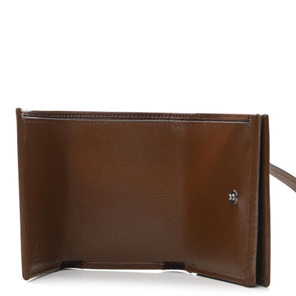 Balenciaga X GUCCI GG Monogram Azalea Calfskin Neo Classic Wallet Beige Ebony Brown Sugar 7 of 8