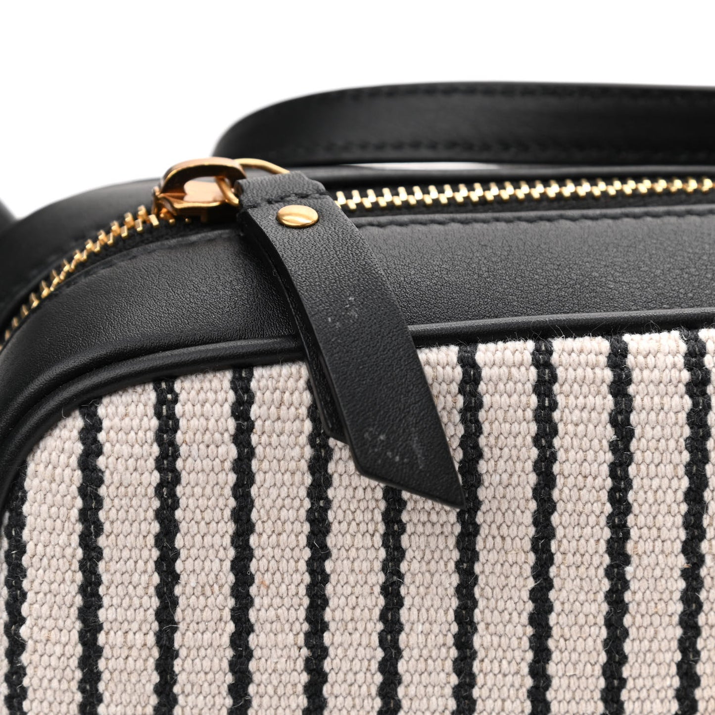 Canvas Calfskin Monogram Lou Camera Bag Black Grey Cream