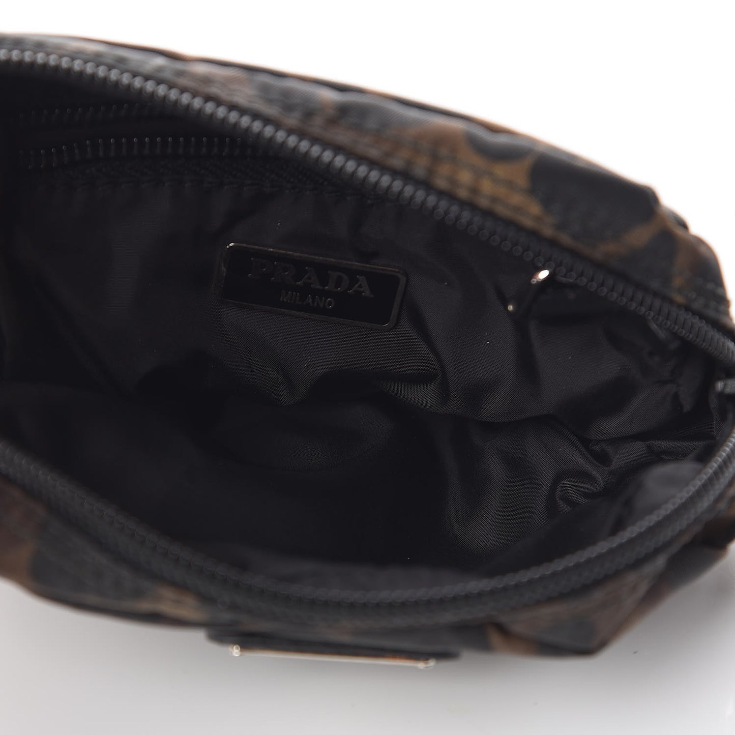 Tessuto Stampato Nylon Leopard Print Cosmetic Pouch Mimetico