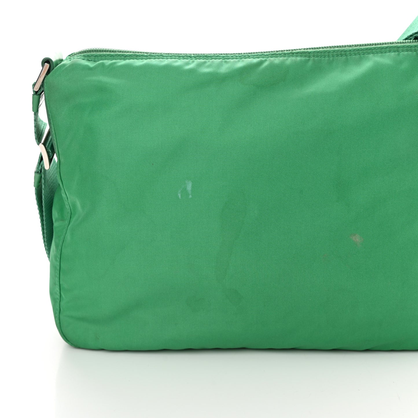 Tessuto Nylon Messenger Bag Green