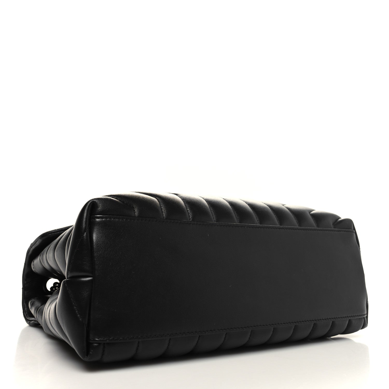 Saint Laurent Calfskin Y Quilted Monogram Monochrome Medium Loulou Chain Satchel Black 3 of 10