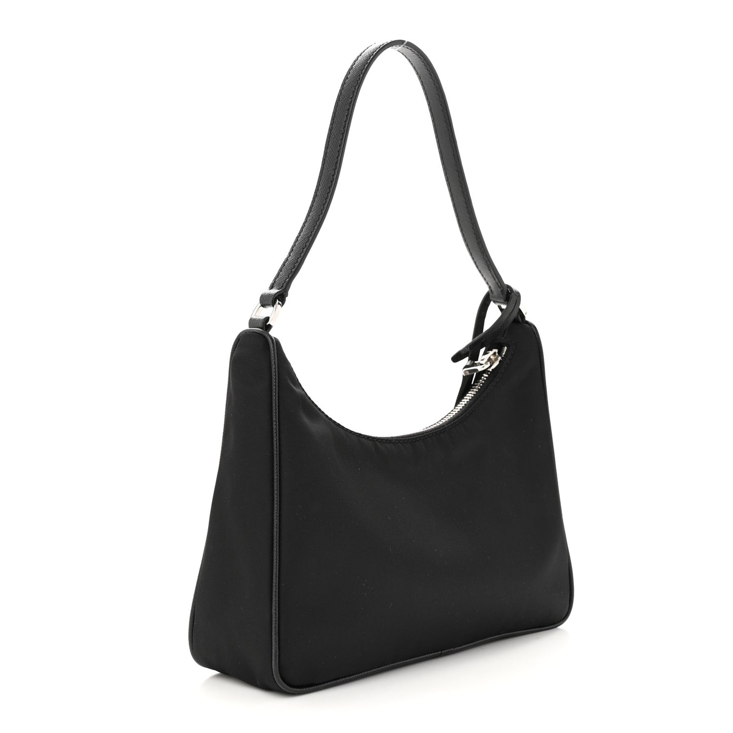 Tessuto Nylon Saffiano Mini Re-Edition 2005 Bag Black