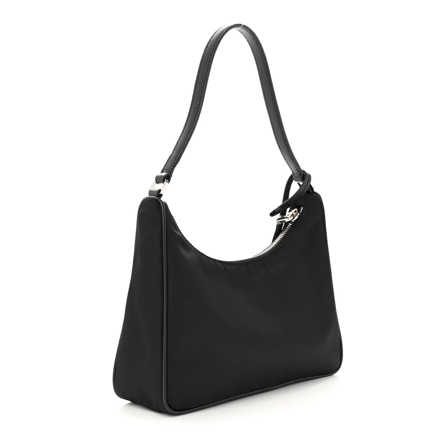 Prada Tessuto Nylon Saffiano Mini Re-Edition 2005 Bag Black 3 of 11