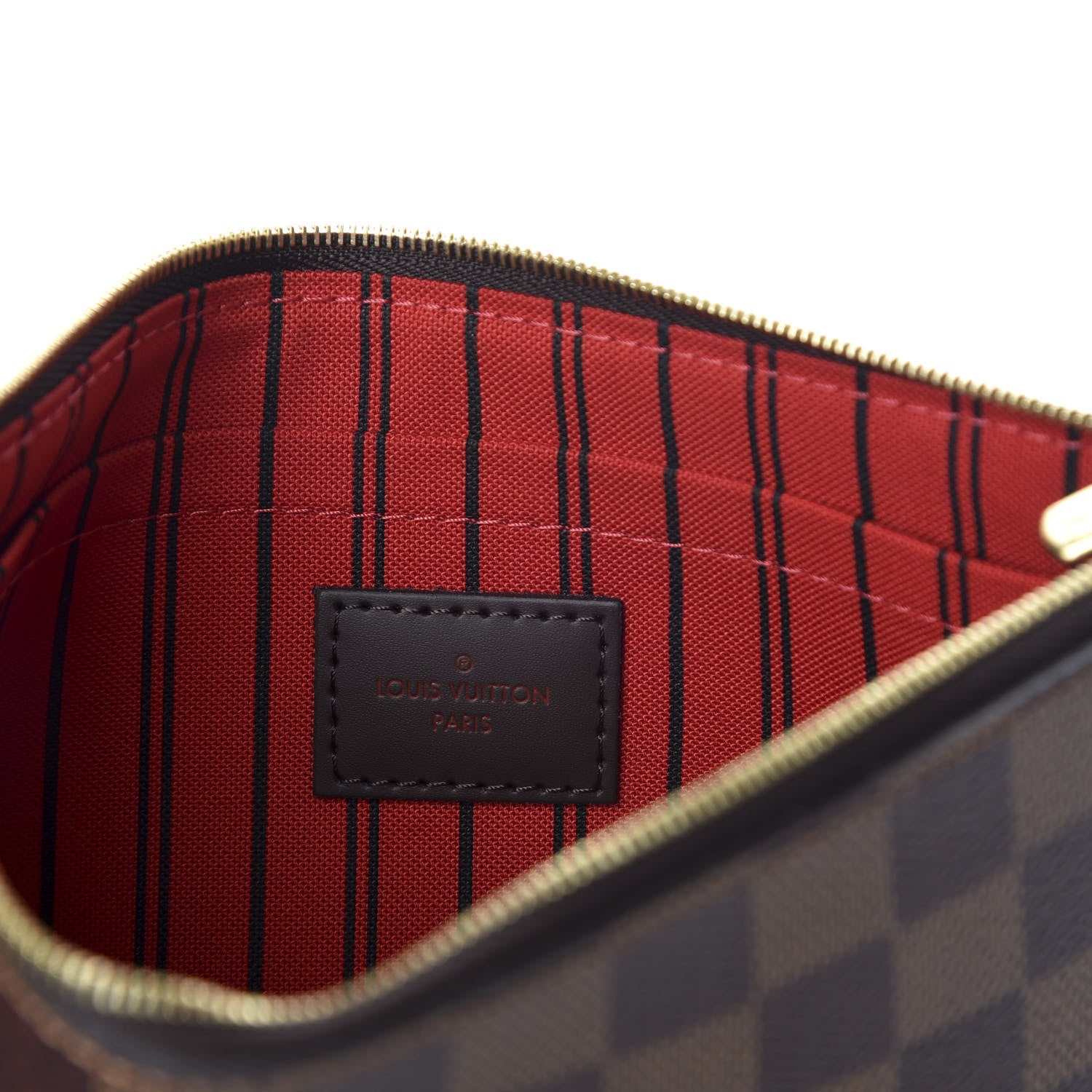 Louis Vuitton Damier Ebene Neverfull MM GM Pochette 6 of 7