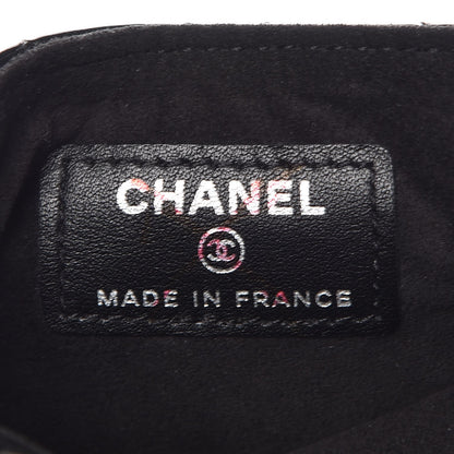 Chanel Patent Quilted Mini Phone Holder Clutch Black 6 of 7