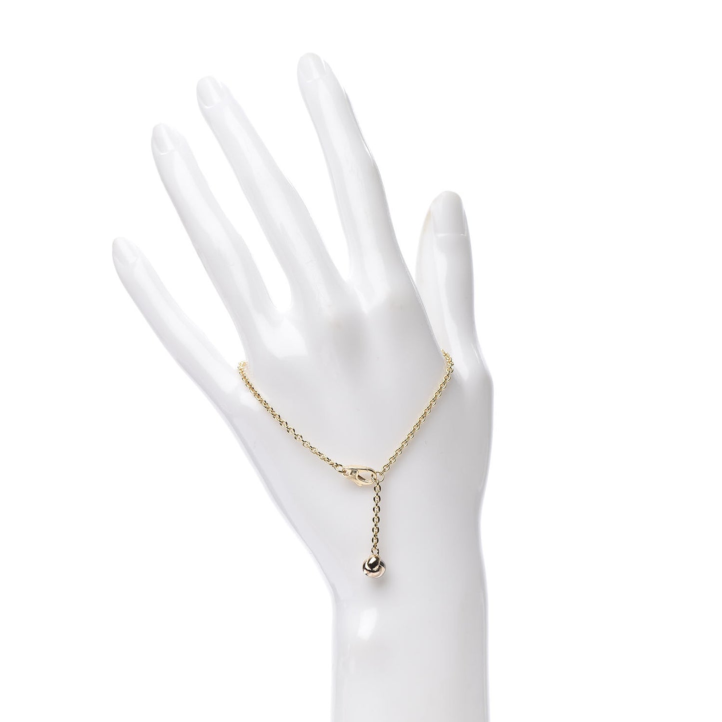 18K Yellow White Pink Gold Trinity Ball Bracelet