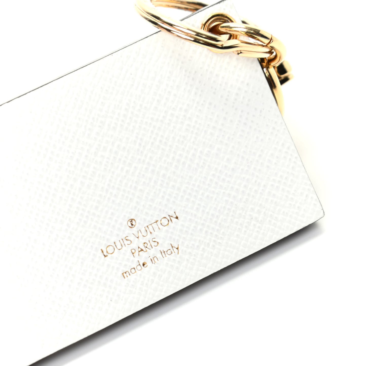 Petite Malle Malletage Bag Charm Key Holder White