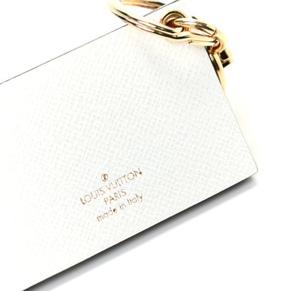Louis Vuitton Petite Malle Malletage Bag Charm Key Holder White 3 of 3