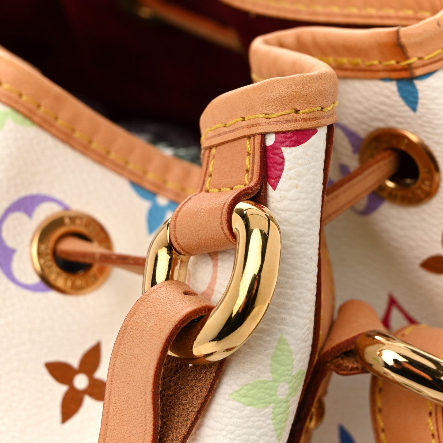 Monogram Multicolor Petit Noe White