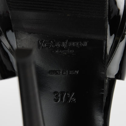 Saint Laurent Patent Tribute 105 Platform Sandals 37.5 Black 7 of 8