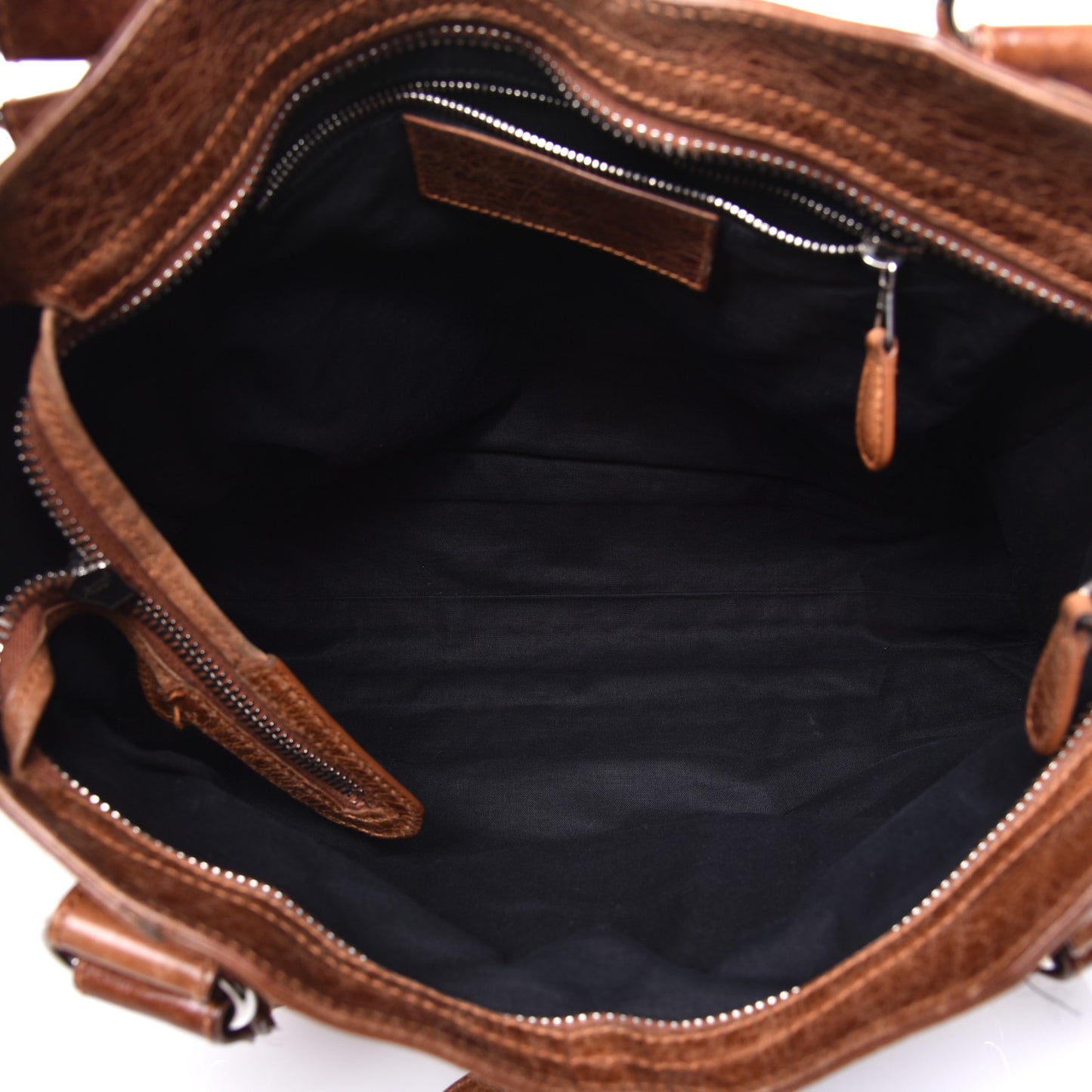 Agneau Giant 21 Silver Hardware City Sienna