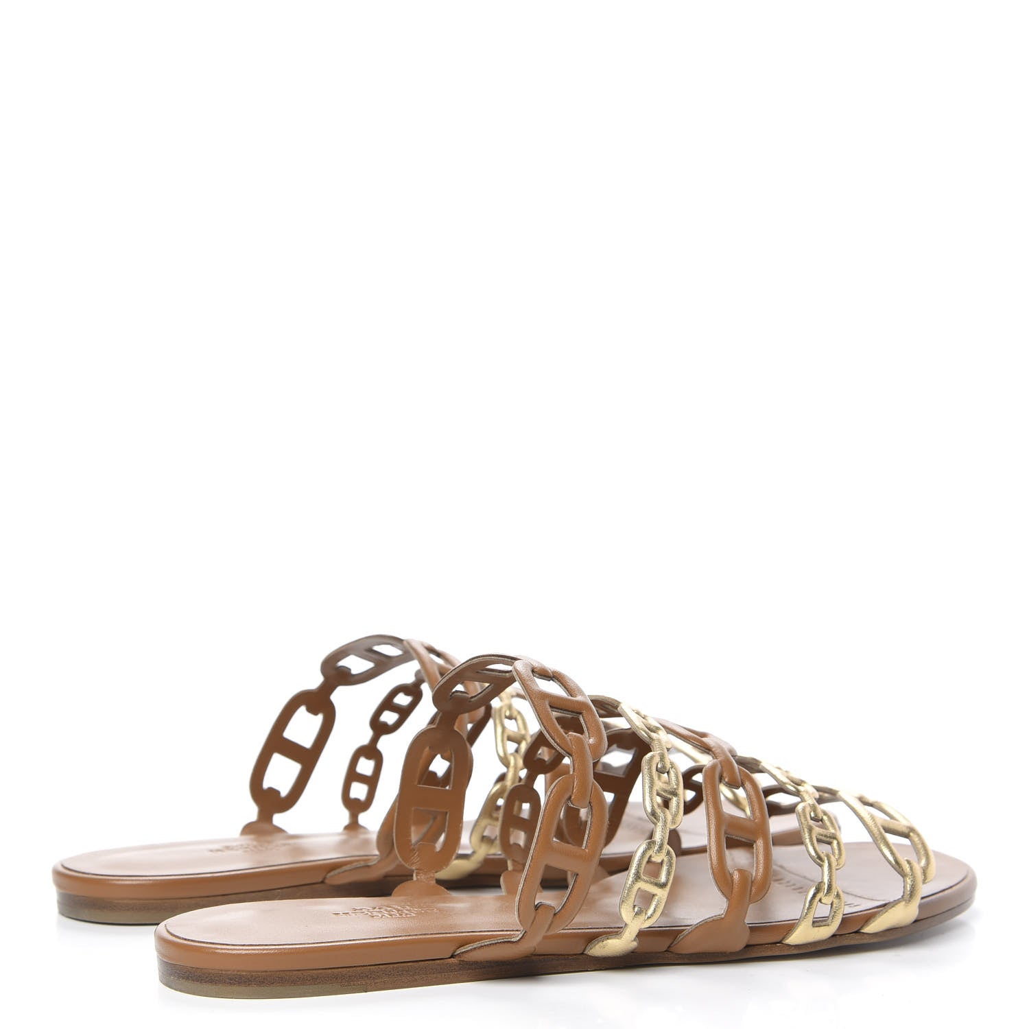 Hermes Nappa Thalassa Sandals 40 Beige Doré 4 of 8