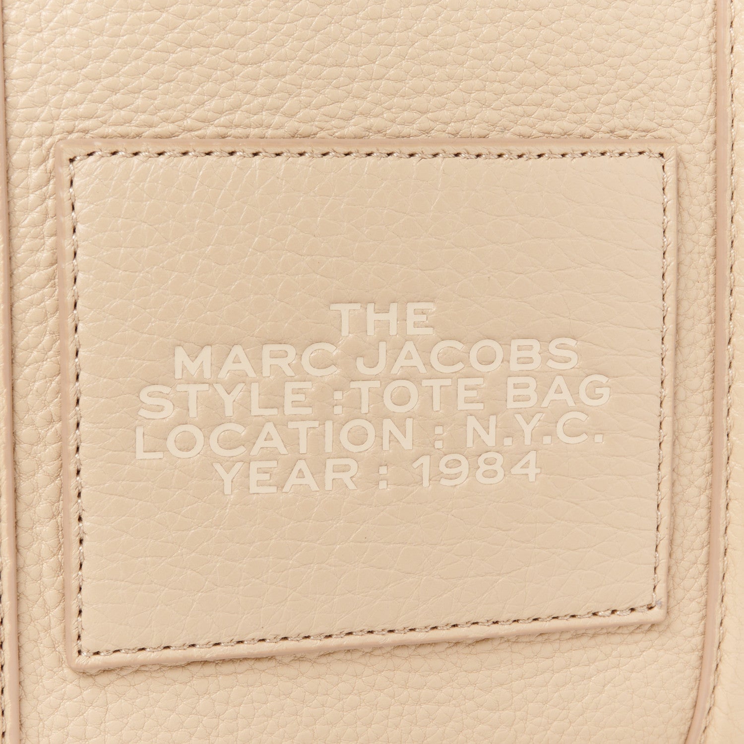Marc Jacobs Grained Calfskin Medium The Tote Bag Camel 9 of 12