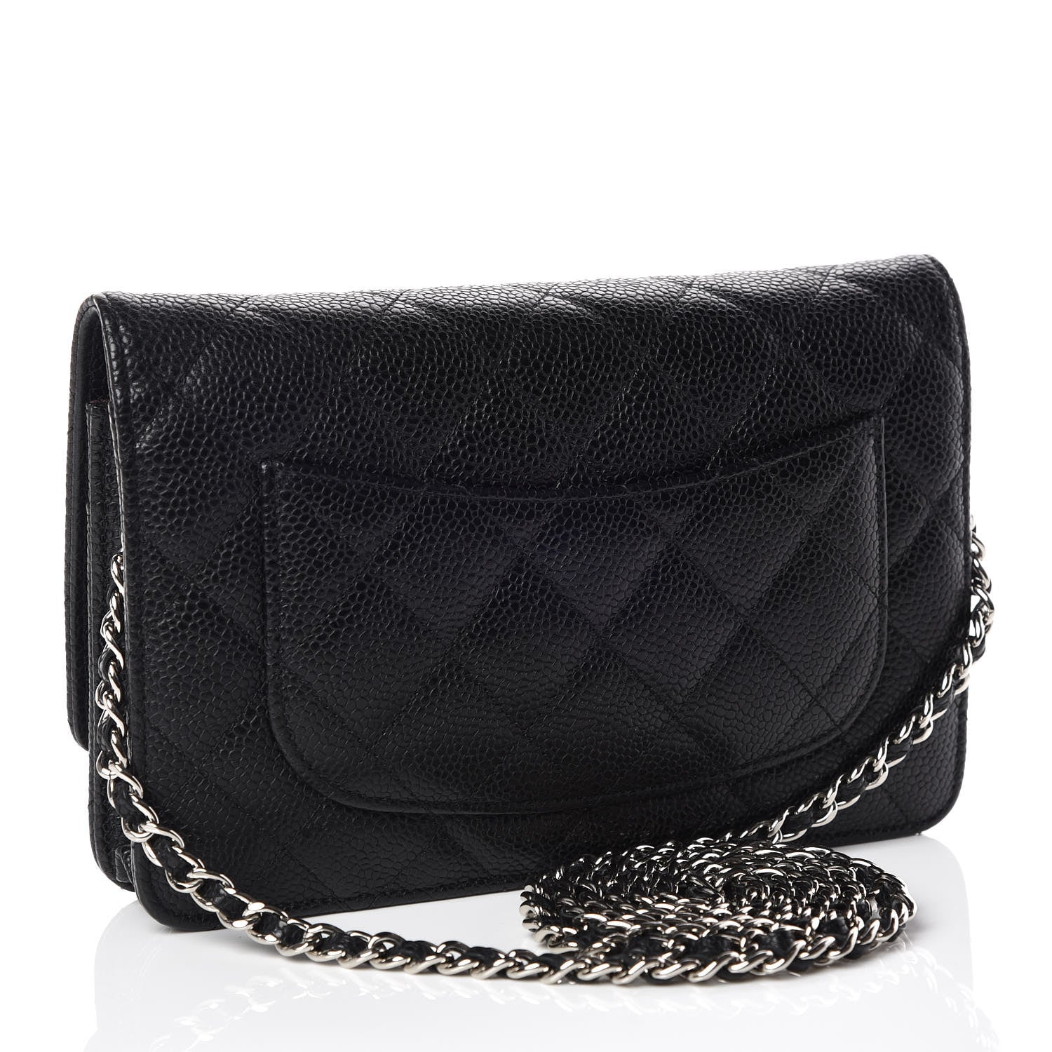 Chanel Caviar Quilted Wallet On Chain WOC Black 3 of 10