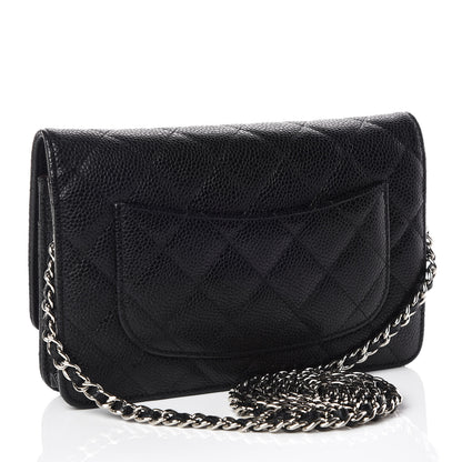 Chanel Caviar Quilted Wallet On Chain WOC Black 3 of 10