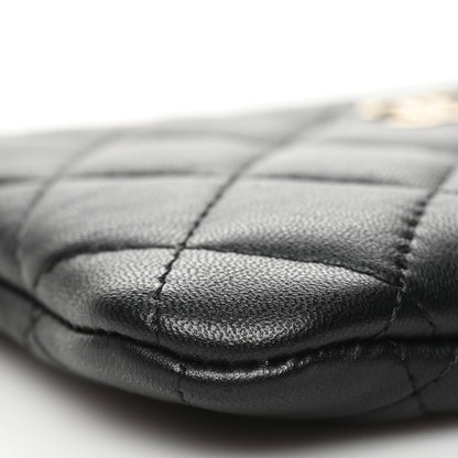 Chanel Lambskin Quilted Small Cosmetic Case Black 9 of 11
