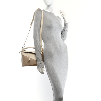 Loewe Calfskin Small Puzzle Edge Bag Angora Beige 2 of 9