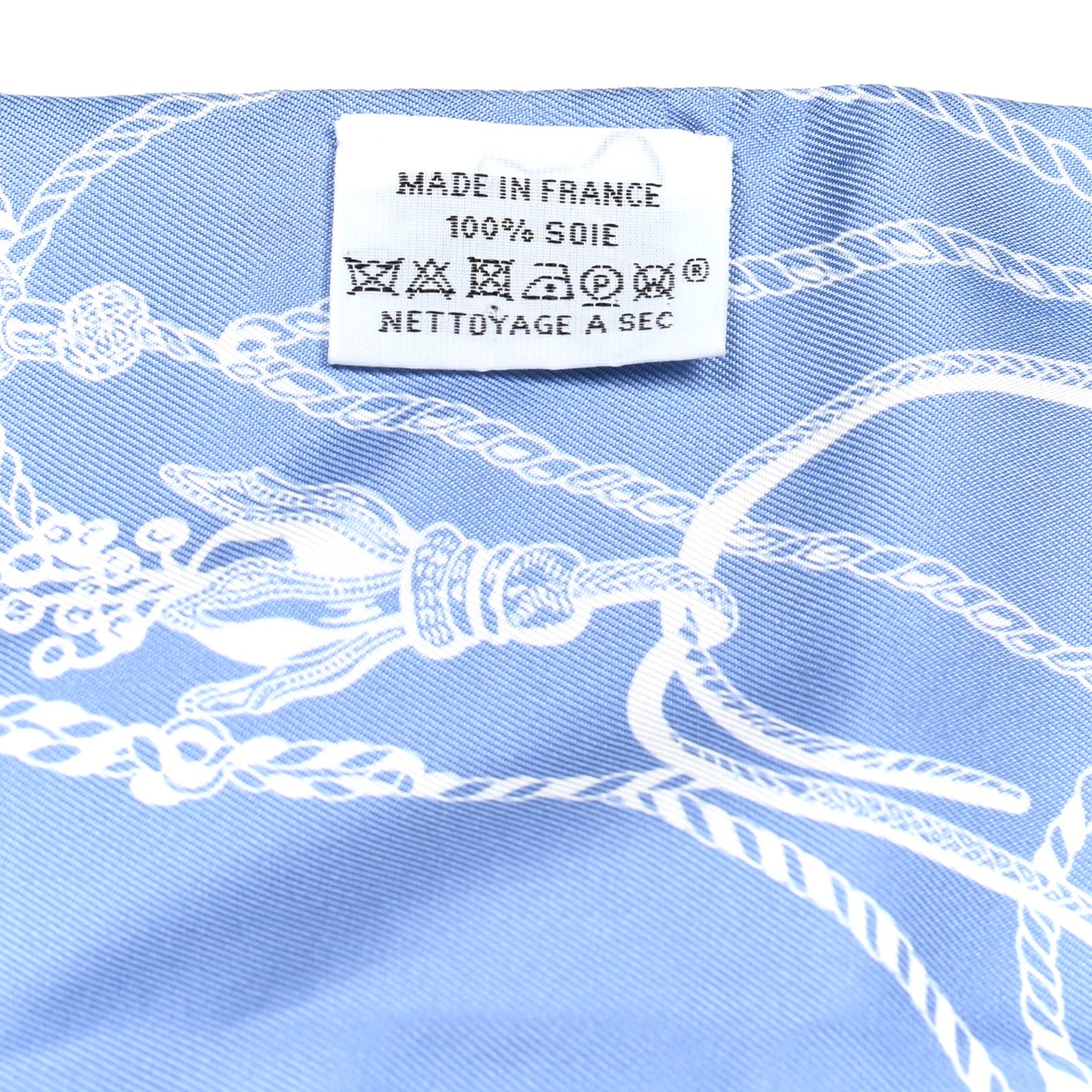 Silk Passementerie Maxi Twilly Cut Lavande Marine White