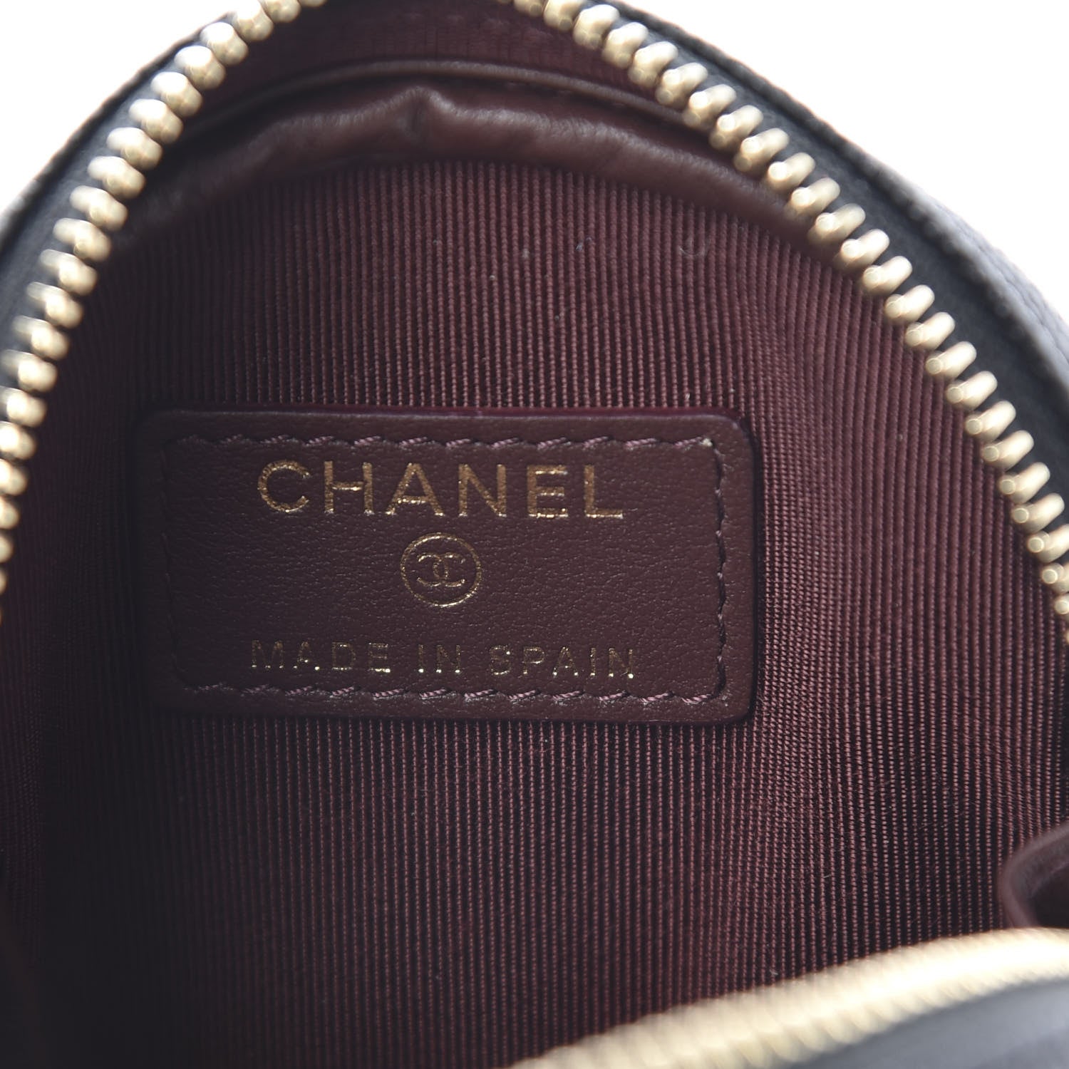 Chanel Caviar Quilted Zip Around Classic Coin Purse Black 6 of 8