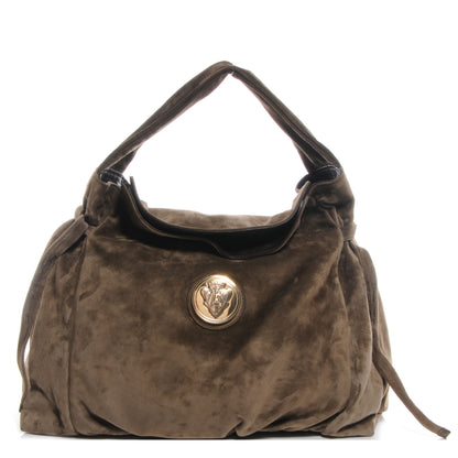 Gucci Suede Medium Hysteria Hobo Grey 1 of 8