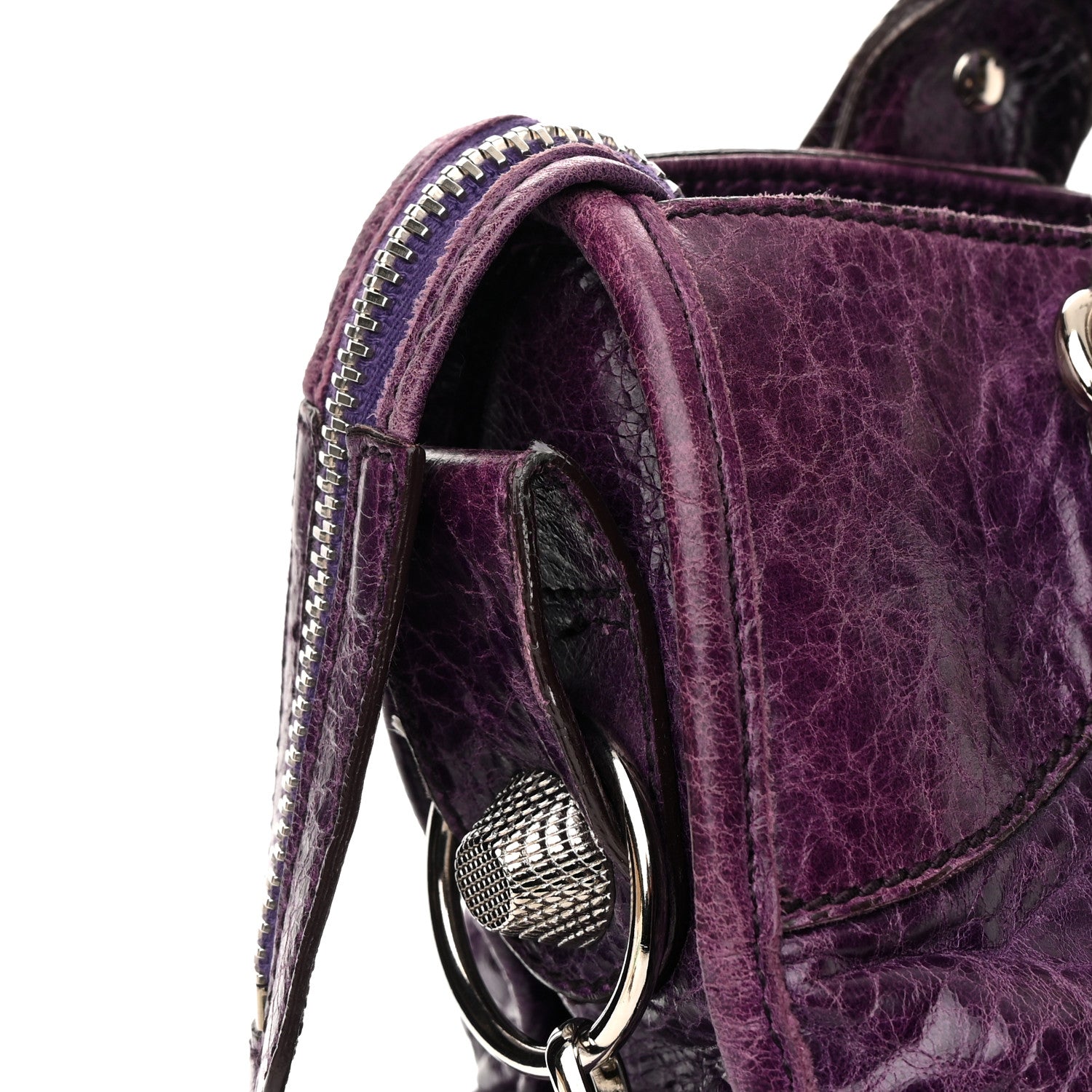Balenciaga Agneau Giant 21 Silver Hardware City Raisin 18 of 21