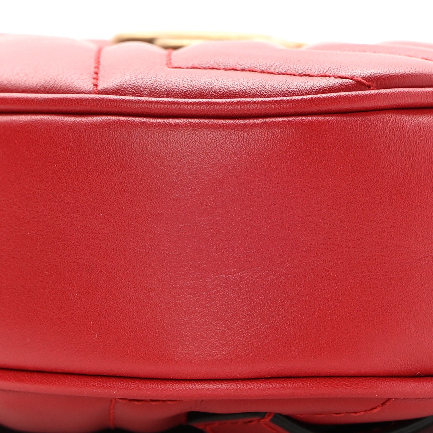 Calfskin Matelasse GG Marmont Belt Bag 85 34 Hibiscus Red