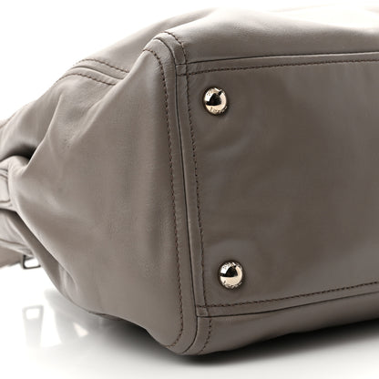 Prada Soft Calf Double Zip Shoulder Bag Argilla 7 of 8