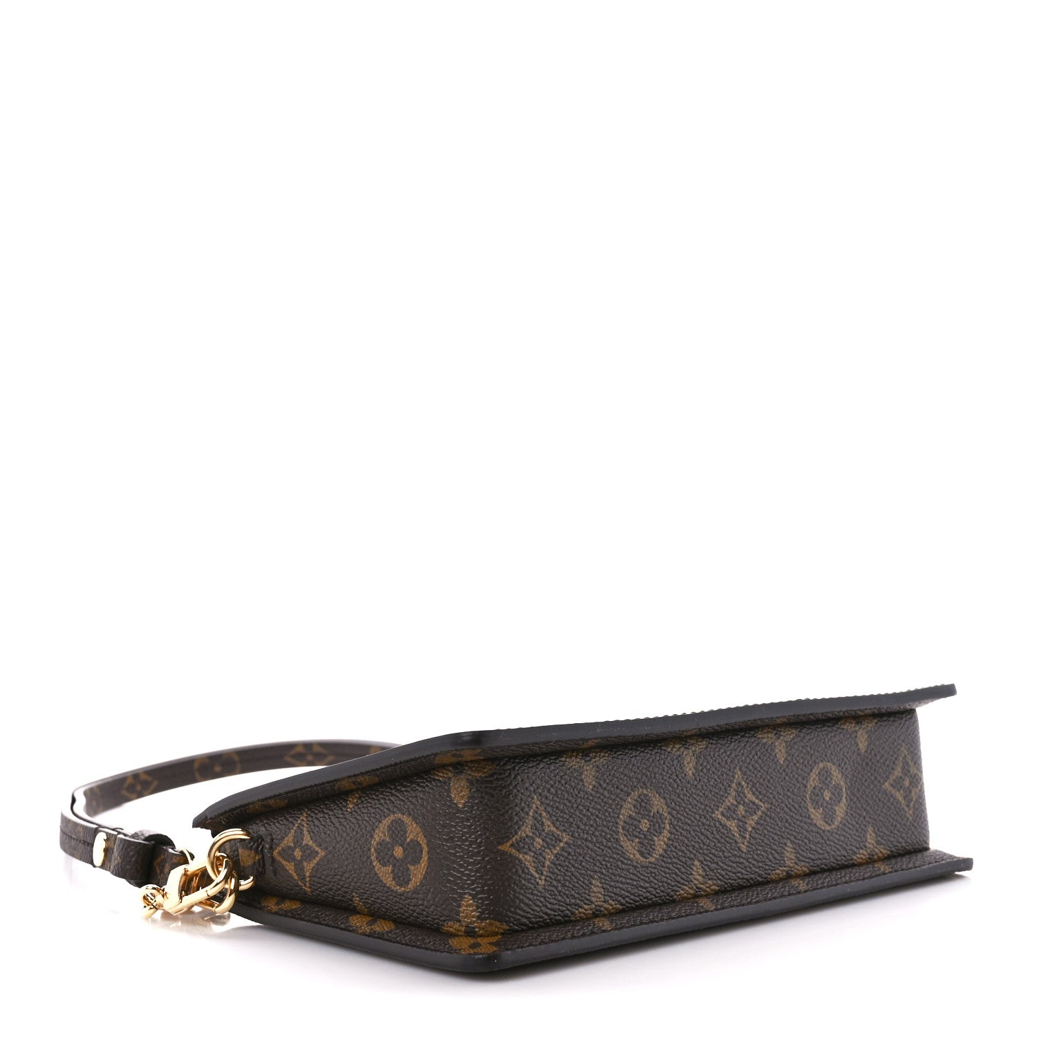 Louis Vuitton Monogram Calfskin Embossed Lexington Pouch Blue Green 4 of 9