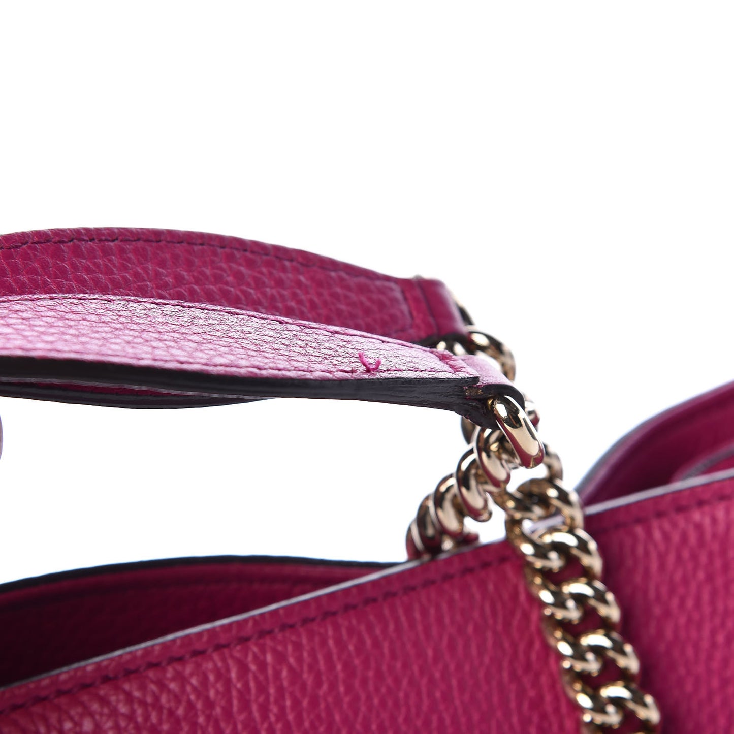 Cellarius Calfskin Medium Soho Chain Shoulder Bag Bright Bouganville