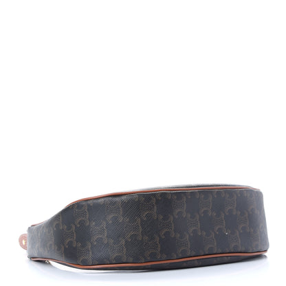 Celine Triomphe Canvas Calfskin Ava Shoulder Bag Tan 4 of 9