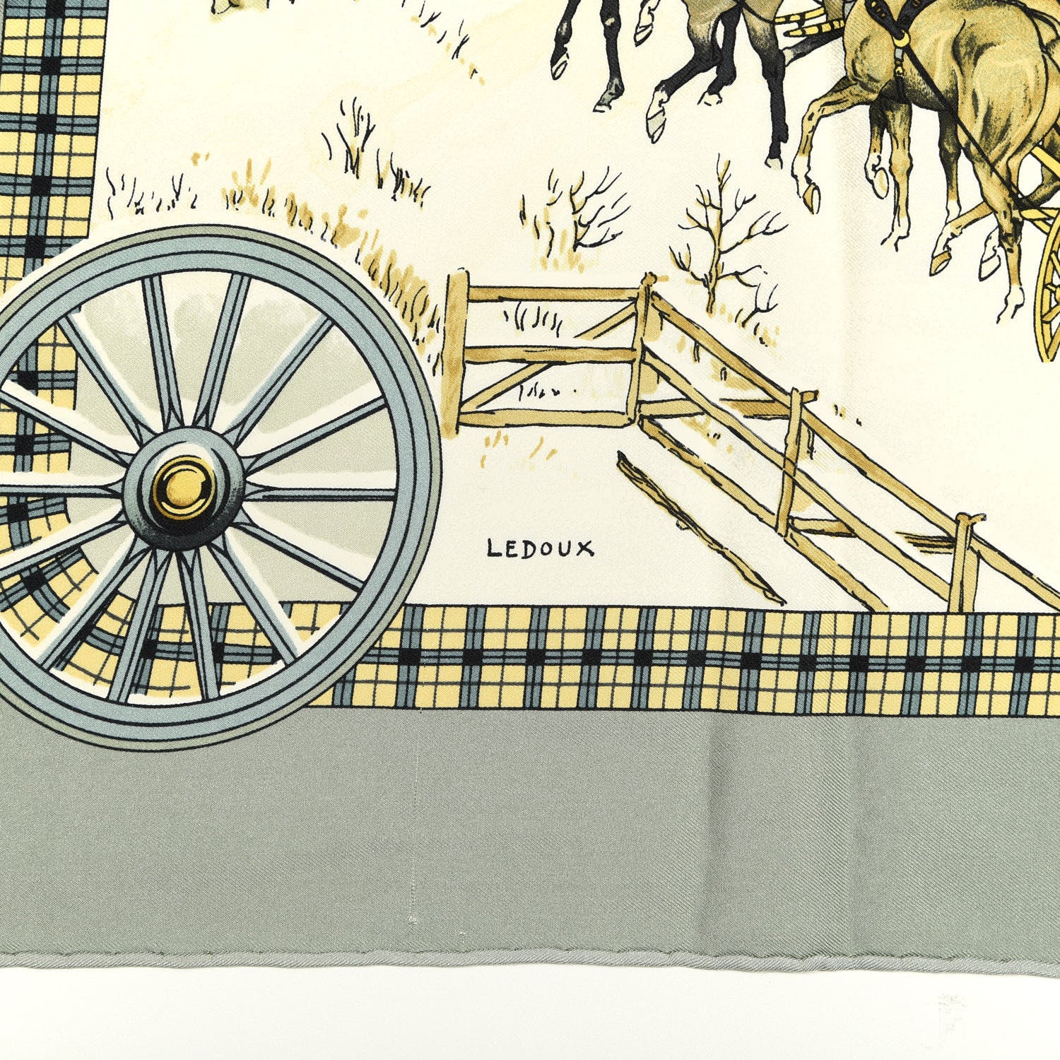 Hermes Silk L'hiver En Poste Scarf 90 3 of 6