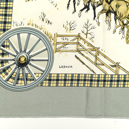 Hermes Silk L'hiver En Poste Scarf 90 3 of 6