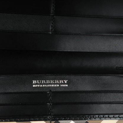 Burberry Patent Supernova Check Wallet Black 6 of 9