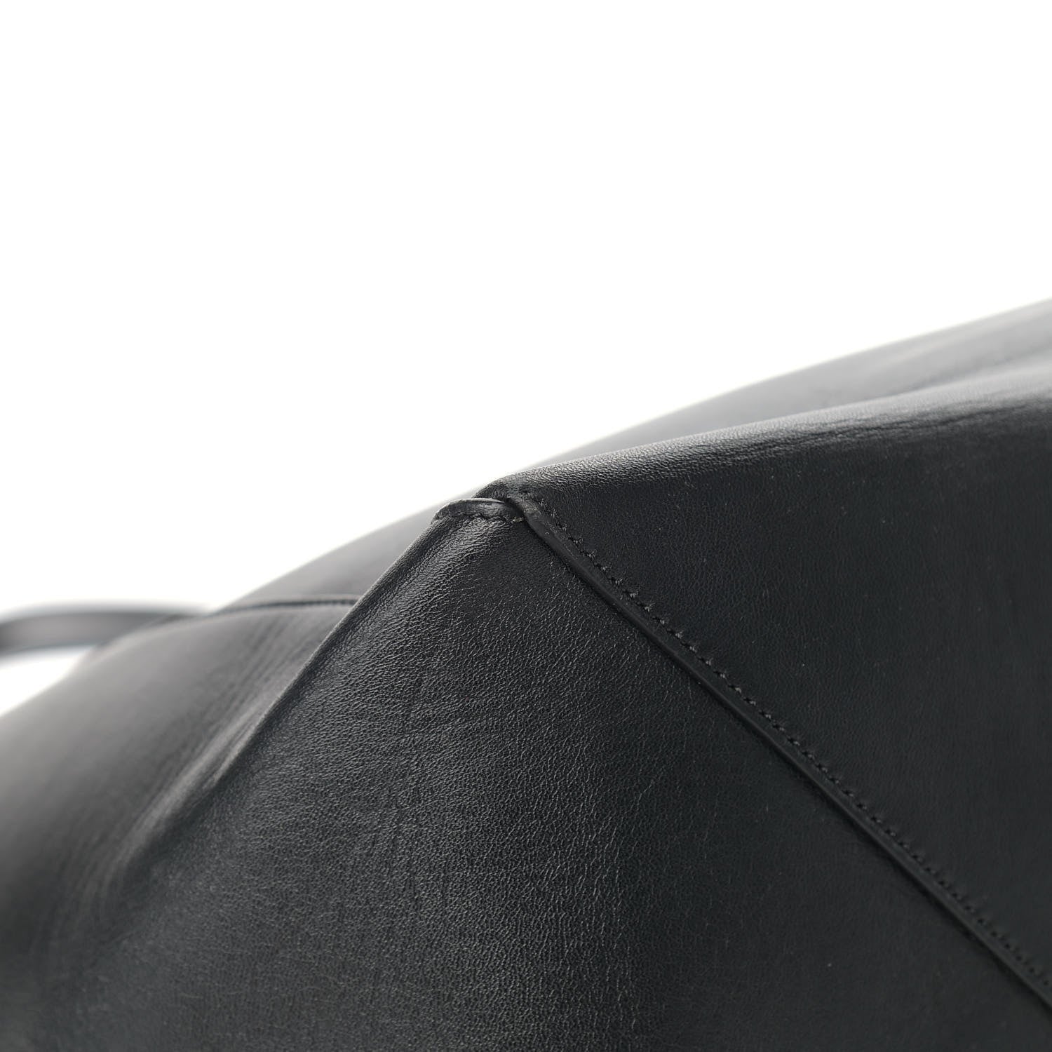 Celine Calfskin Large Clasp Cabas Black 10 of 16