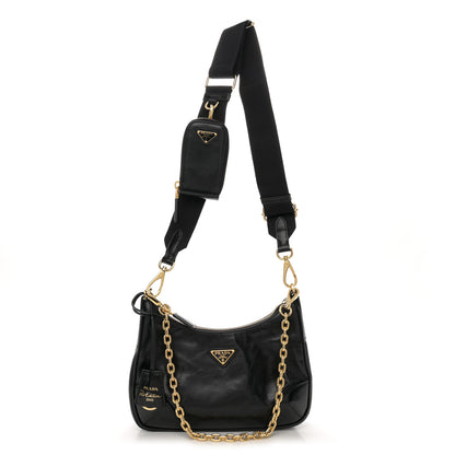 Prada Patent Naplak Re-Edition 2005 Shoulder Bag Black 1 of 11