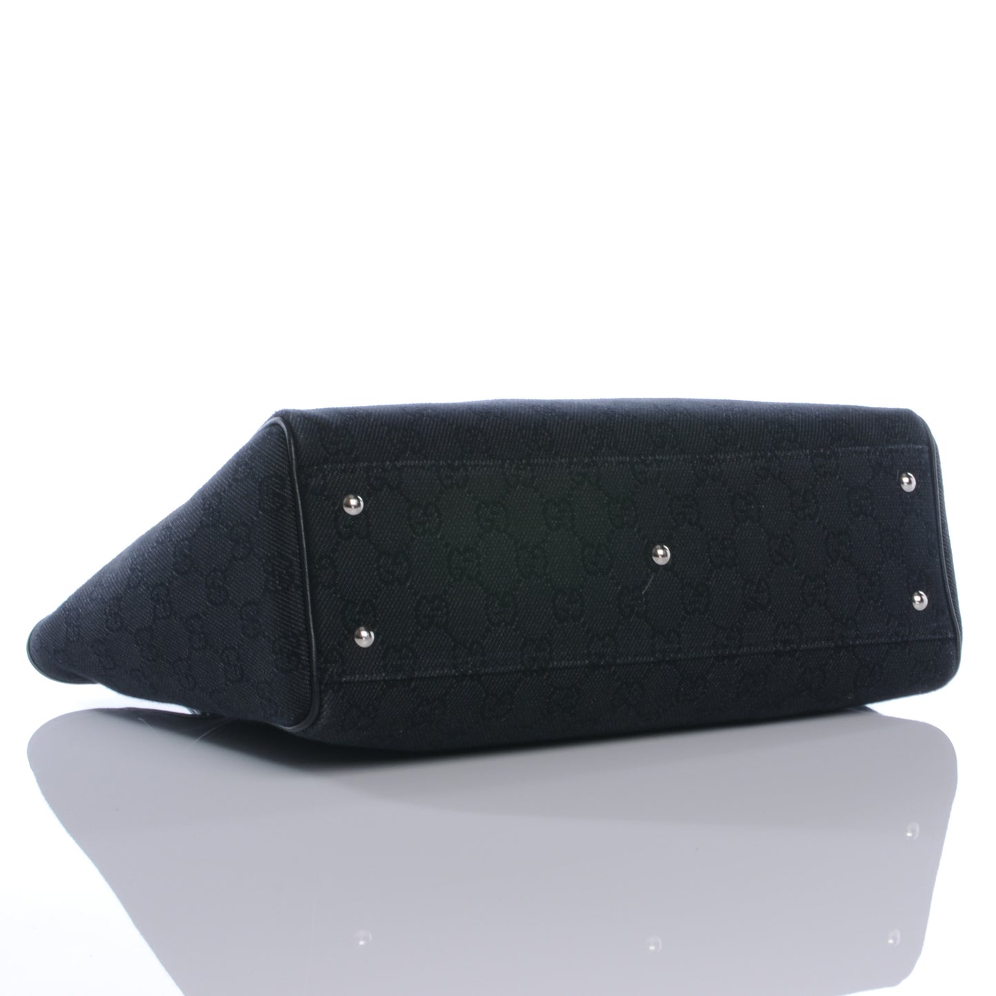 Denim Monogram Handbag Black