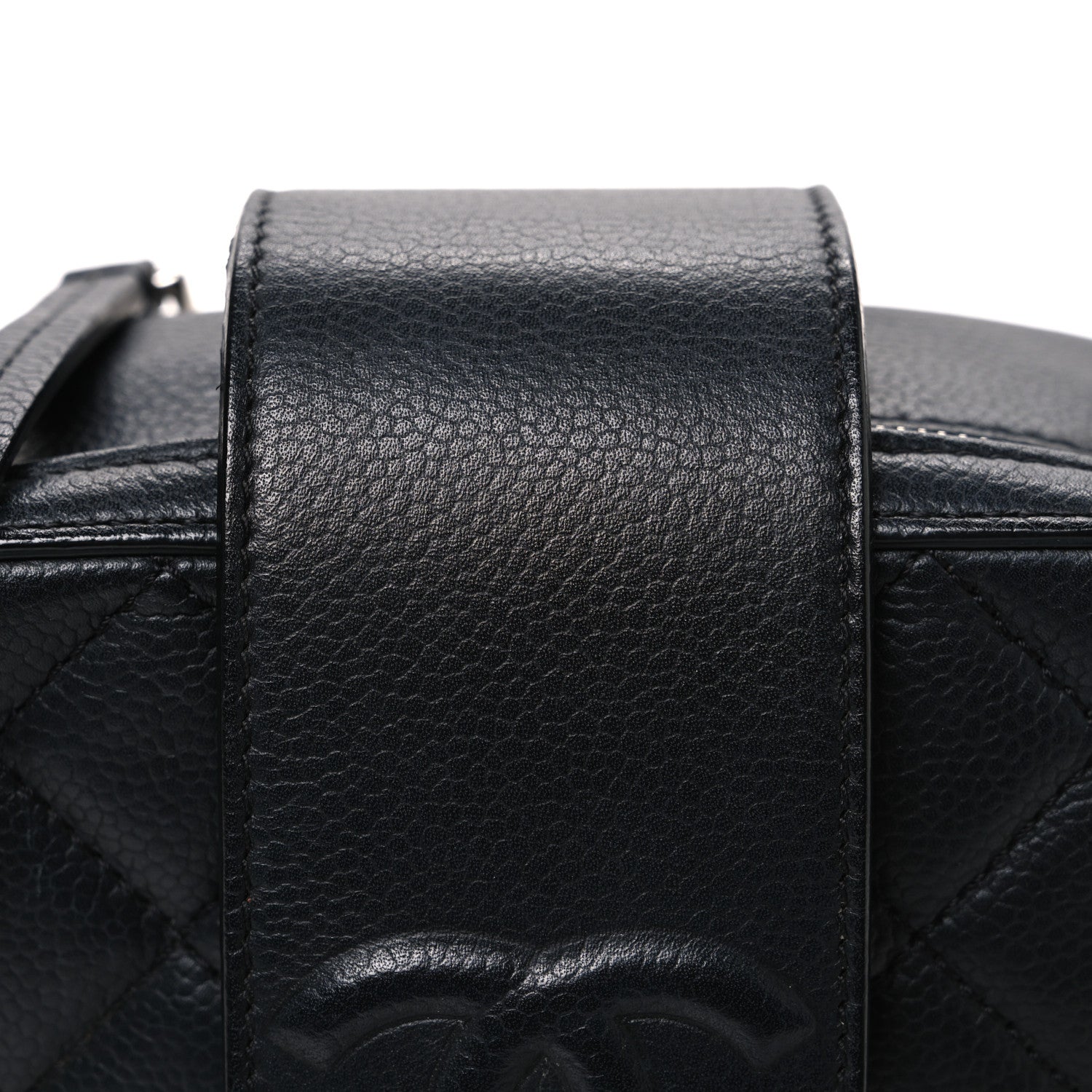 Chanel Lambskin Quilted Mini CC Box Camera Bag Black 1723558