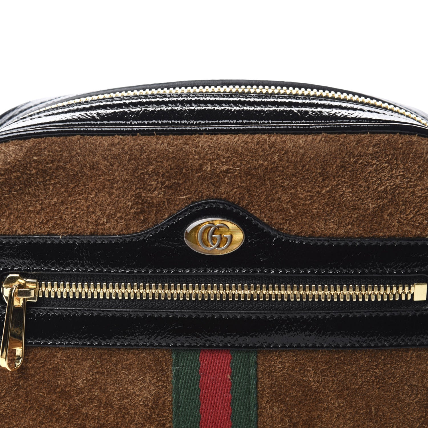 Gucci Suede Small Ophidia Belt Bag 65 26 Nocciola Black 11 of 11