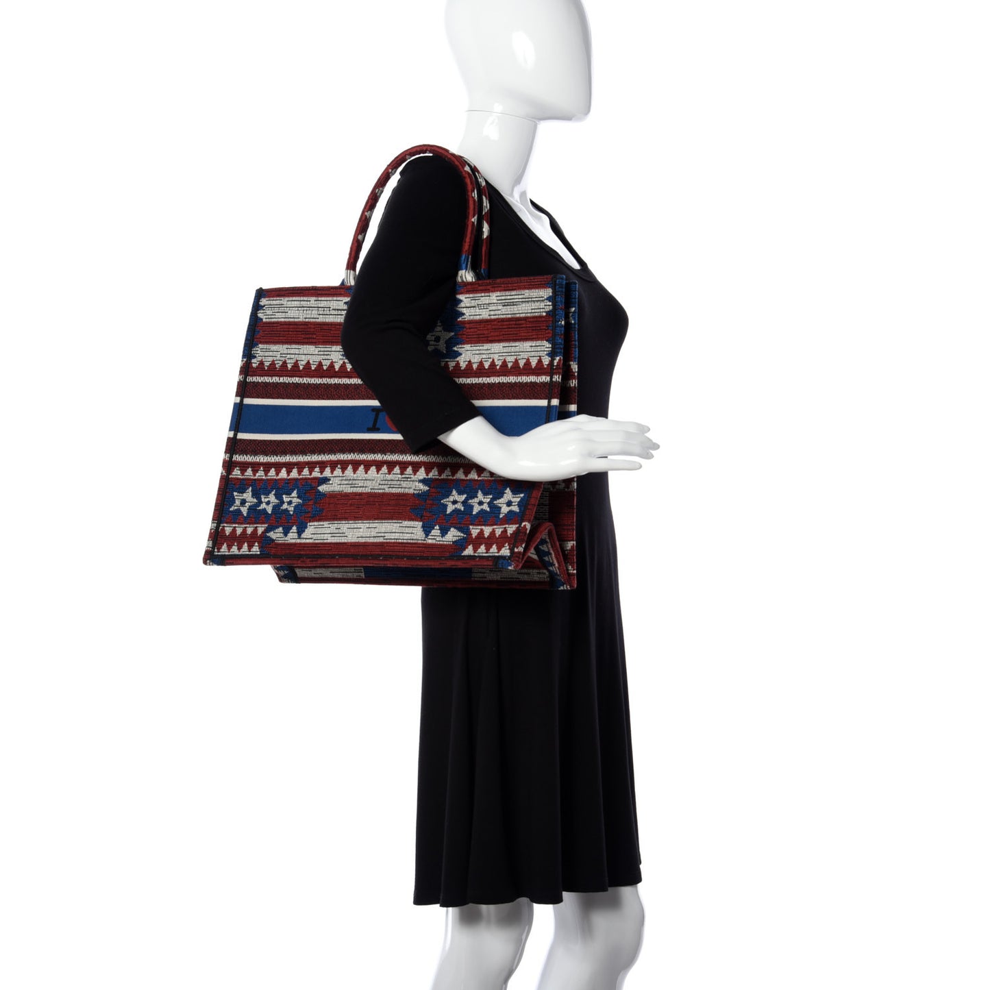 Canvas Embroidered Exclusive US Book Tote Multicolor
