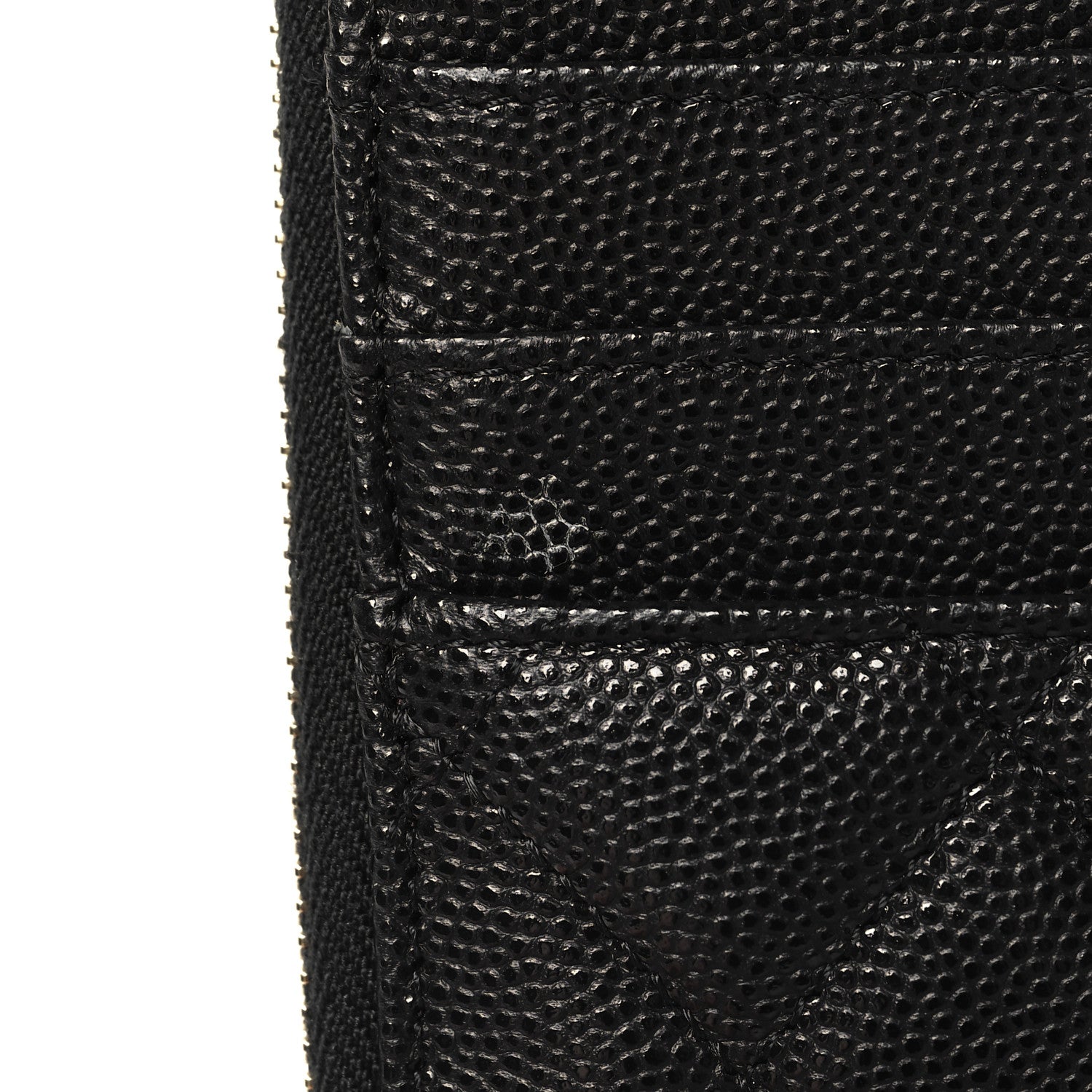 Chanel Caviar Quilted Classic Flat Wallet Pouch Black 9 of 10