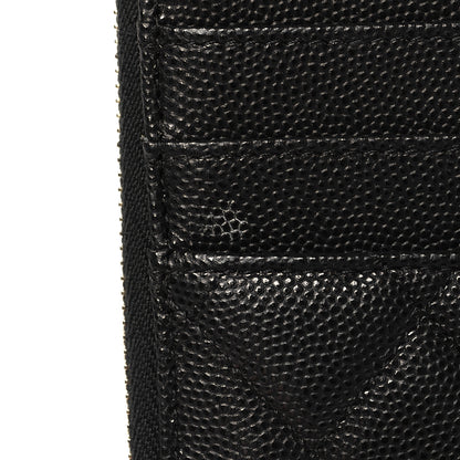 Chanel Caviar Quilted Classic Flat Wallet Pouch Black 9 of 10