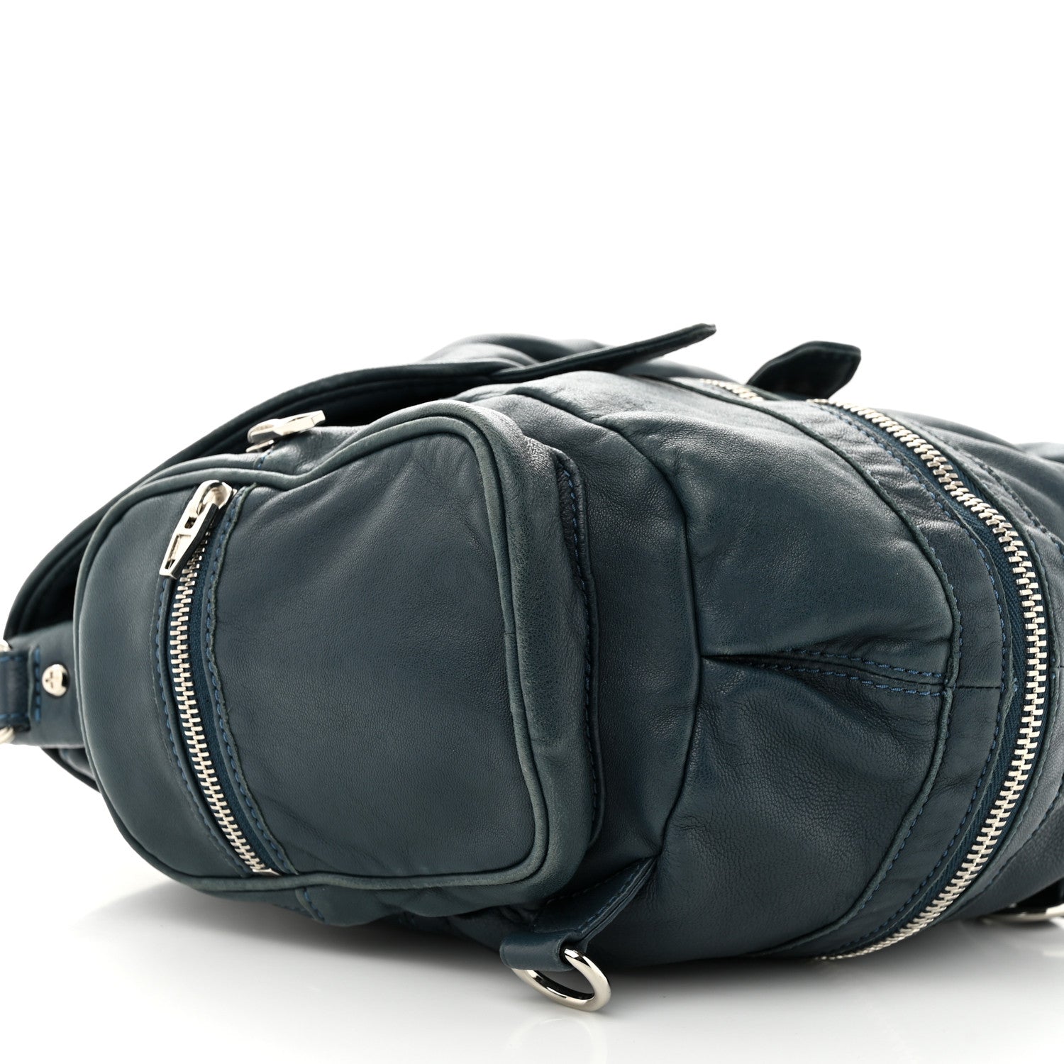 Alexander Wang Lambskin Mini Marti Backpack Petrol Rhodium Hardware 8 of 9