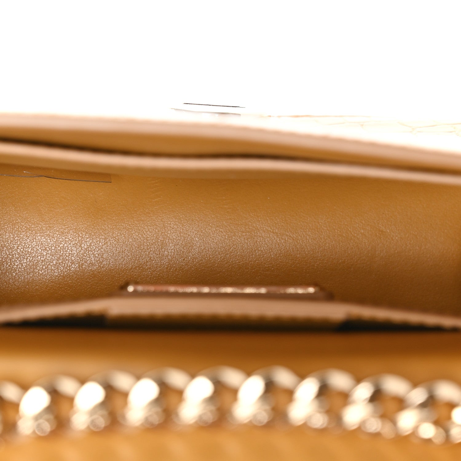 Salvatore Ferragamo Crocodile Mini Vara Bow Crossbody Bag Beige 5 of 10