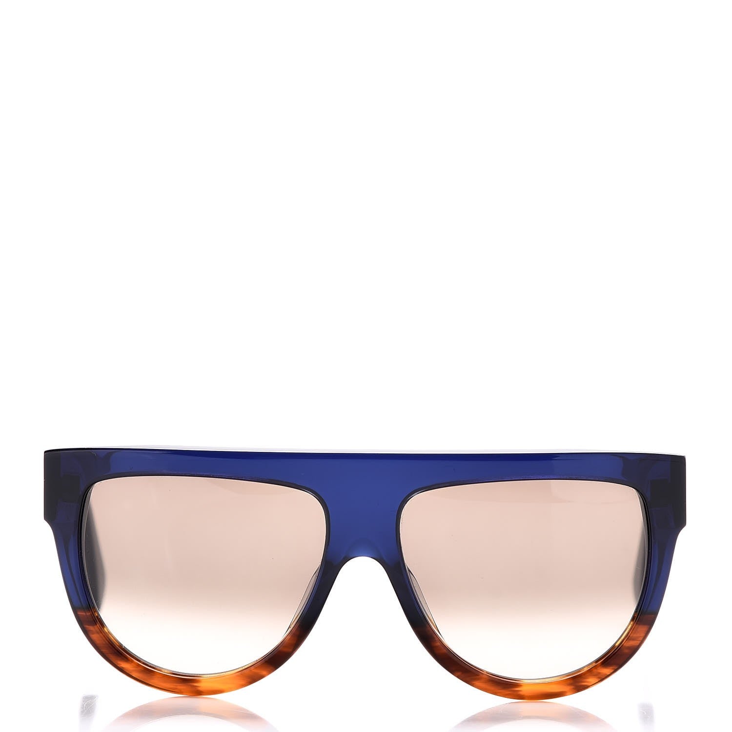 Celine Acetate Shadow Sunglasses CL 41026/S Tortoise Havana Blue 4 of 7