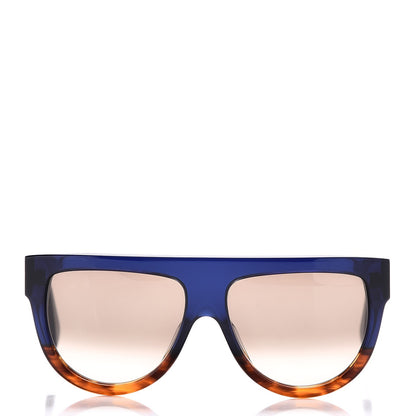 Celine Acetate Shadow Sunglasses CL 41026/S Tortoise Havana Blue 4 of 7