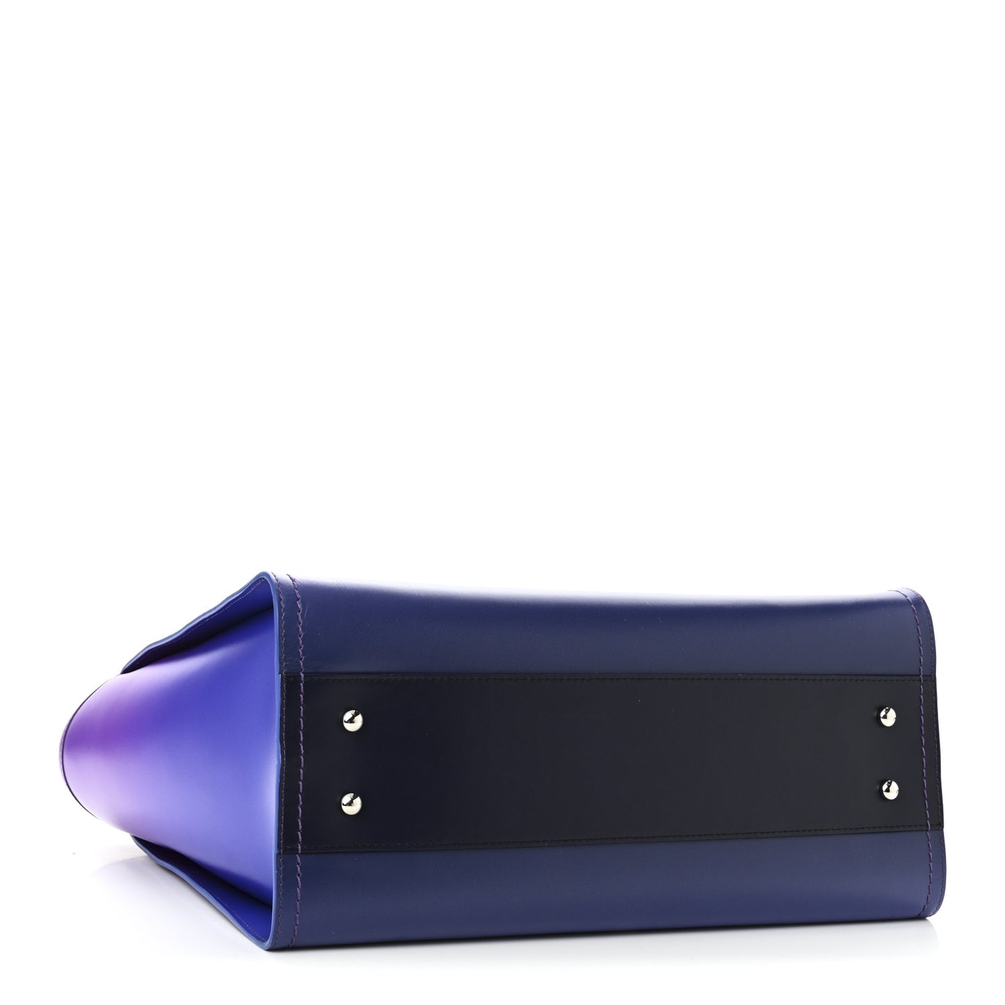 Shaded Calfskin Small Deauville Tote Purple Blue