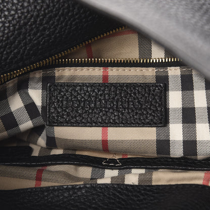 Burberry Grainy Calfskin Medium Hobo Black 6 of 11