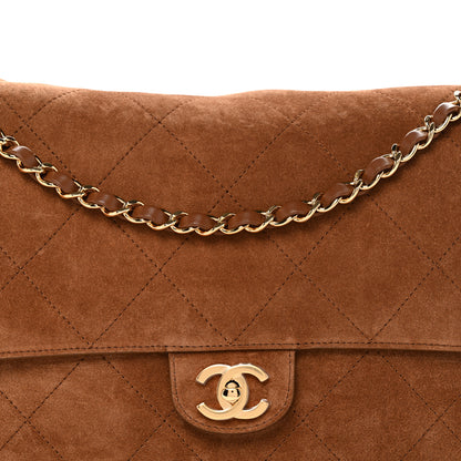 Chanel Suede Calfskin Souplissimo Maxi Flap Camel 8 of 10